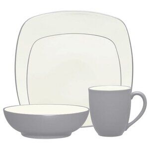 Noritake Colorwave Slate 4-Piece Square Place Setting